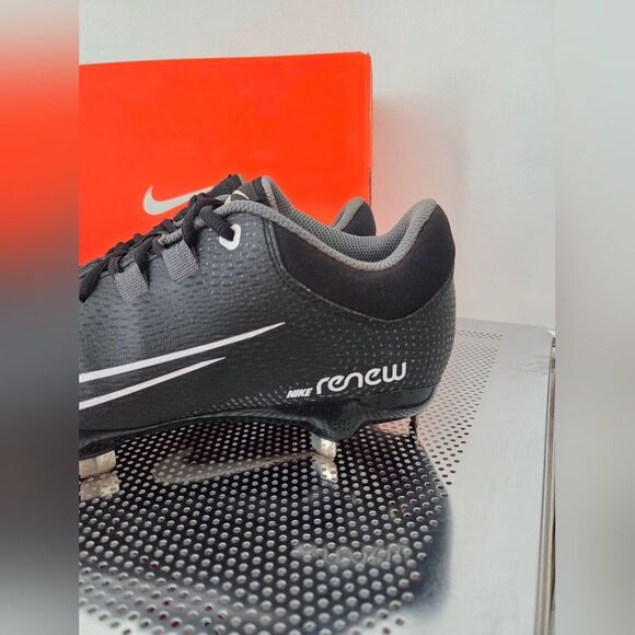Nike Women's Softball Cleats Hyperdiamond 4 Pro Renew Black 8.5 Athletic - Picture 2 of 11